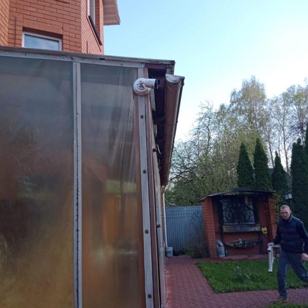 Установка камер наблюдения на частном доме